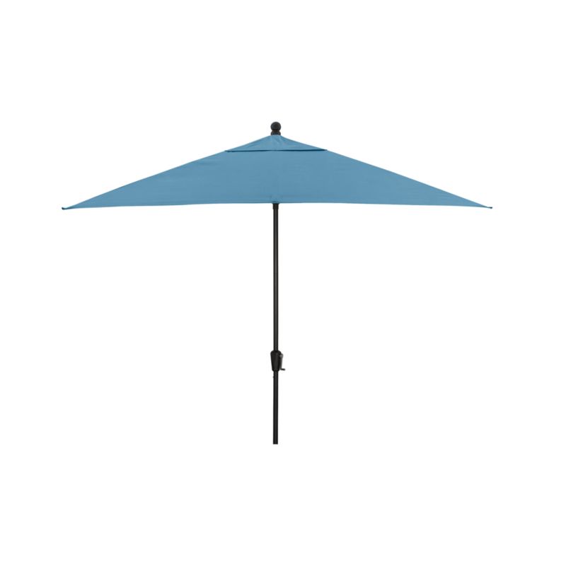 10' Rectangular Sunbrella ® Sapphire Outdoor Patio Umbrella with Black Frame - image 2 of 3