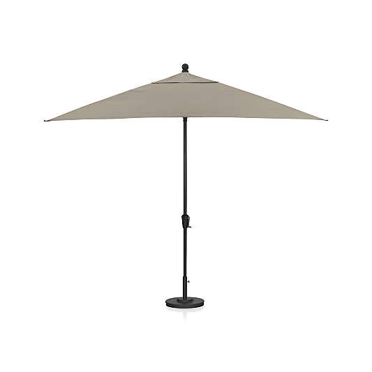 Rectangular Black Outdoor Patio Umbrella Frame