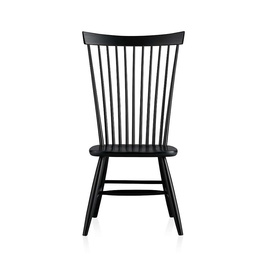 Marlow II Black Maple Dining Chair Reviews Crate Barrel