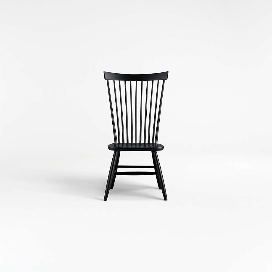 Crate and barrel black dining online chairs