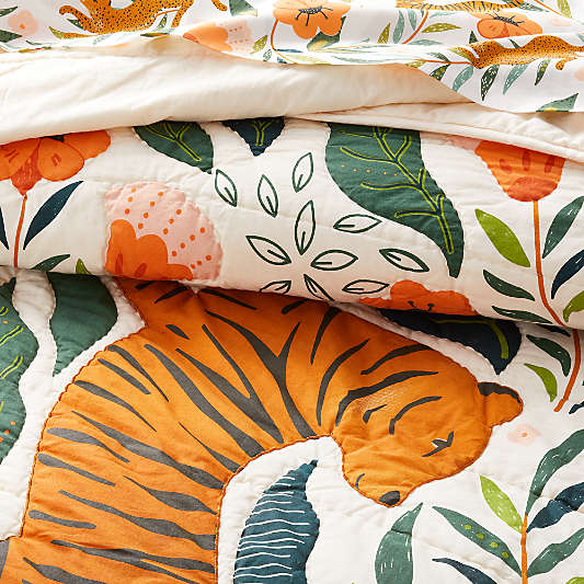Marrakech Tiger Organic Cotton Kids Quilt
