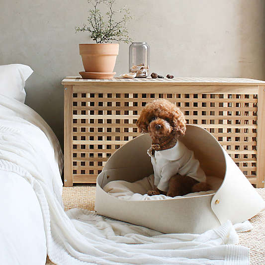 Marron Oatmeal Small Dog Bed