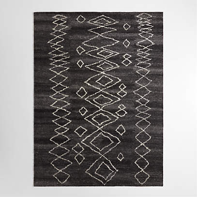 Numa Charcoal Hand Knotted Wool Rug