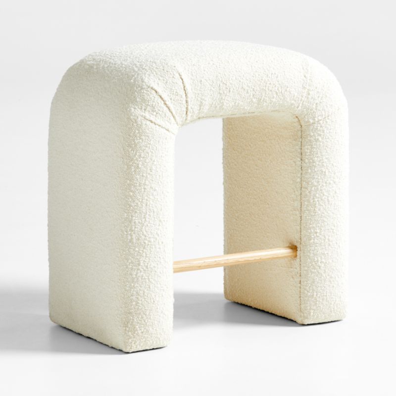 Martini Boucle Backless Counter Stool by Leanne Ford - image 3 of 7