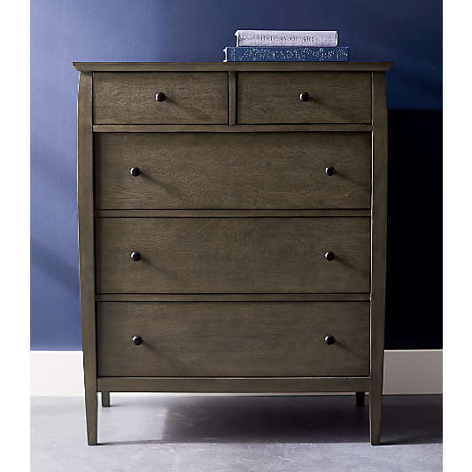 Mason Shadow 5-Drawer Grey Chest