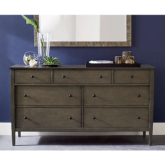 Mason Shadow 7-Drawer Grey Dresser