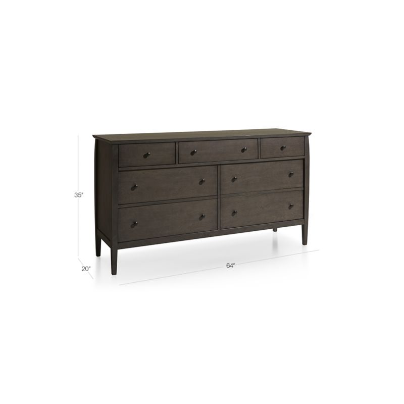 View Mason Shadow 7-Drawer Grey Dresser - image 2 of 7