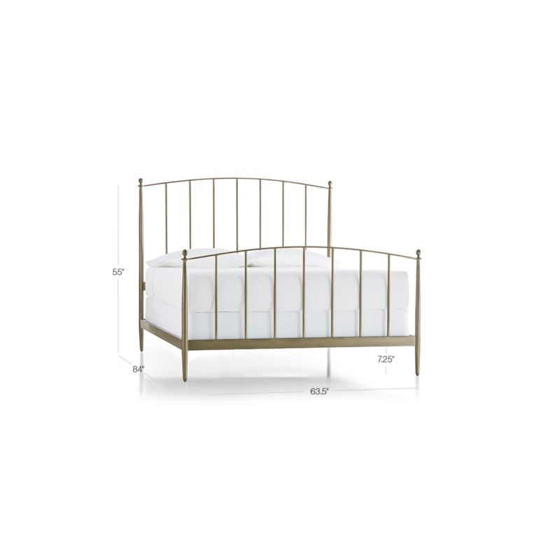 Mason Brass Queen Bed