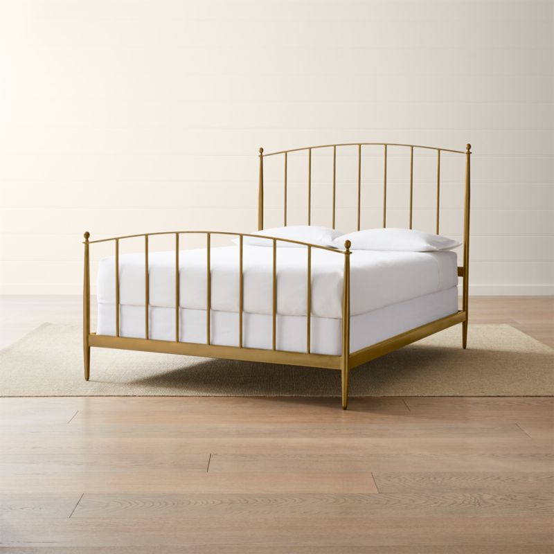 Mason Brass Queen Bed