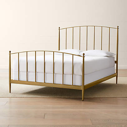Mason Brass Queen Bed Reviews Crate, Brass Metal Bed Frame Queen