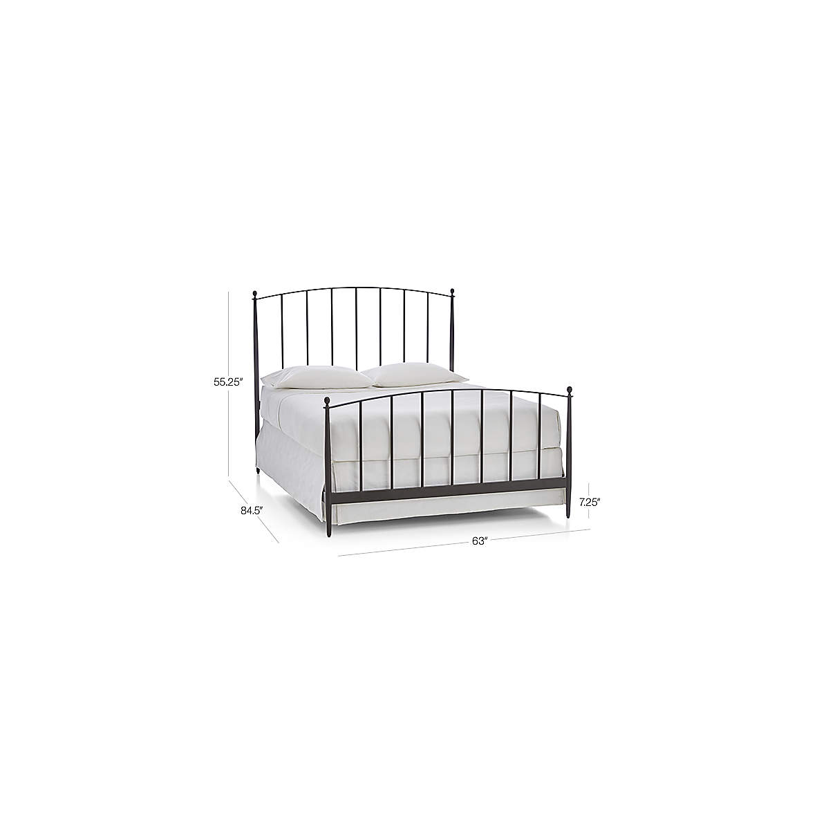 Mason Arched Metal Queen Bed + Reviews | Crate & Barrel