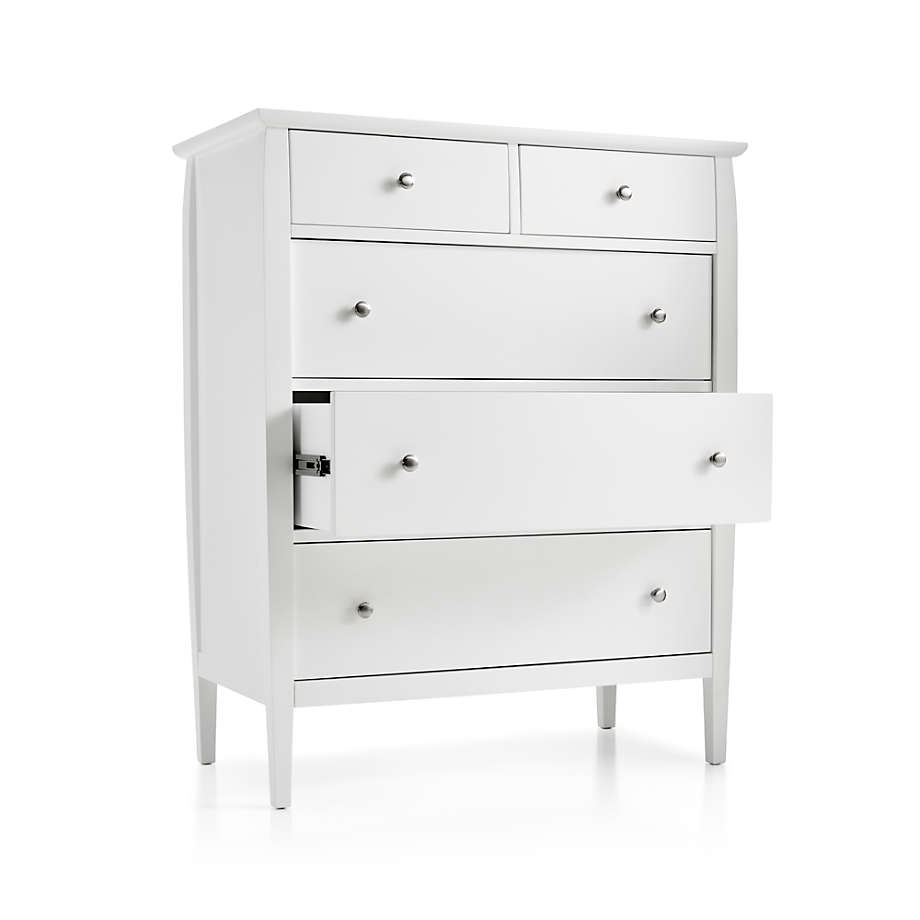 Home Decorators Collection Calden Bright White 5-Drawer Chest of