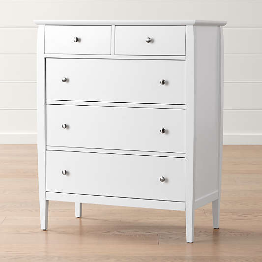 Mason White 5-Drawer Chest