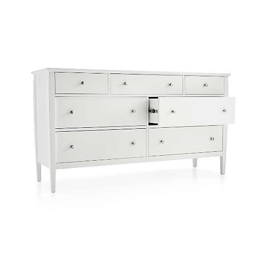 Mason White 7-Drawer Dresser