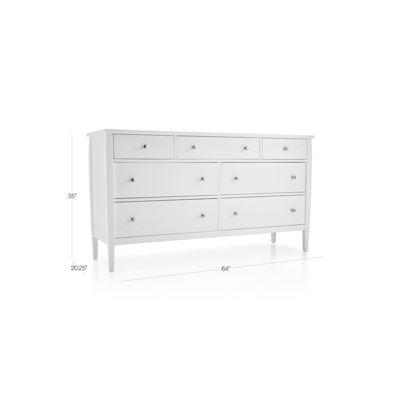 View Mason White 7-Drawer Dresser - image 2 of 9