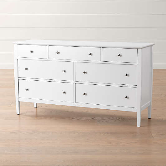 Mason White 7-Drawer Dresser