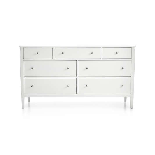 Mason White 7-Drawer Dresser