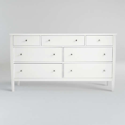 Mason White 7-Drawer Dresser