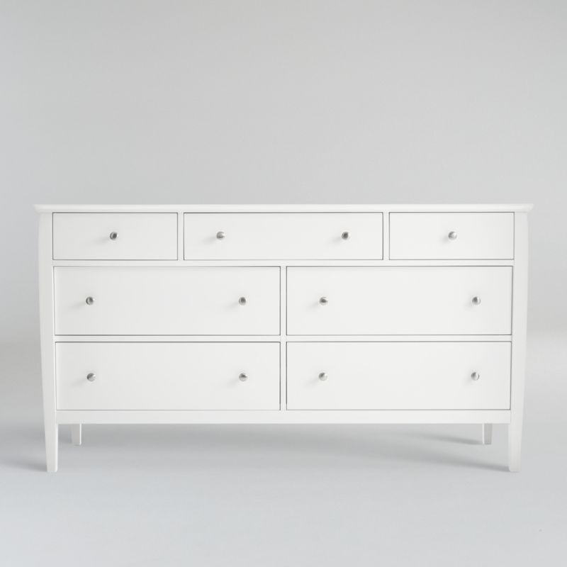 Mason White 7 Drawer Dresser Reviews Crate And Barrel