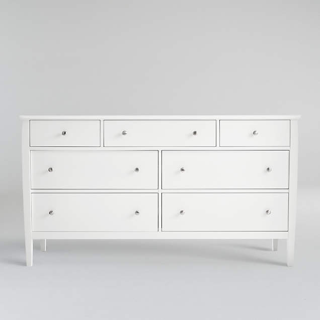 Mataro White 4Drawer Dresser + Reviews Crate & Barrel