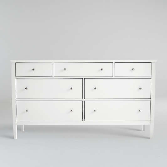 Mason White 7-Drawer Dresser