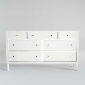 White Wood Dressers Crate And Barrel, Solid Wood Bedroom Dressers