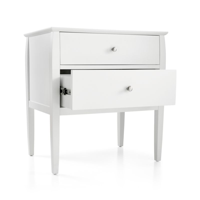 Mason 2-Drawer White Nightstand - image 6 of 8