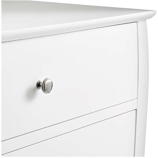 Mason 2-Drawer White Nightstand