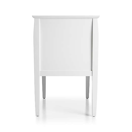 Mason 2-Drawer White Nightstand