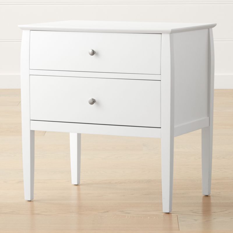 Mason 2-Drawer White Nightstand - image 2 of 8