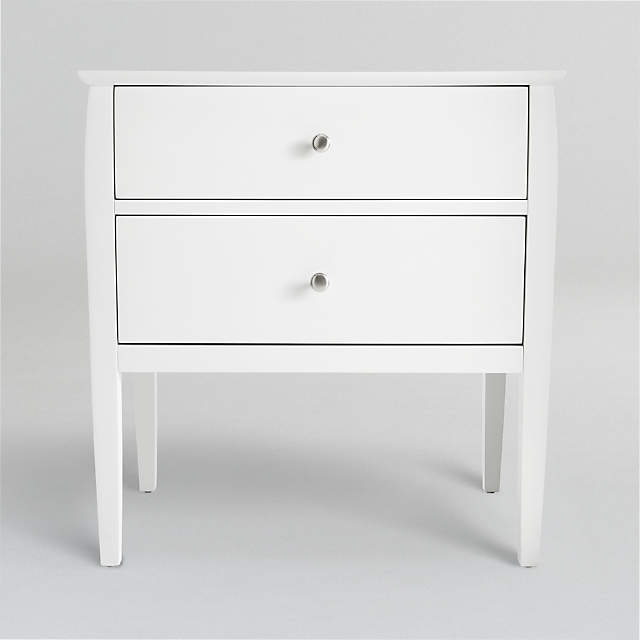 White 2 2024 drawer nightstand