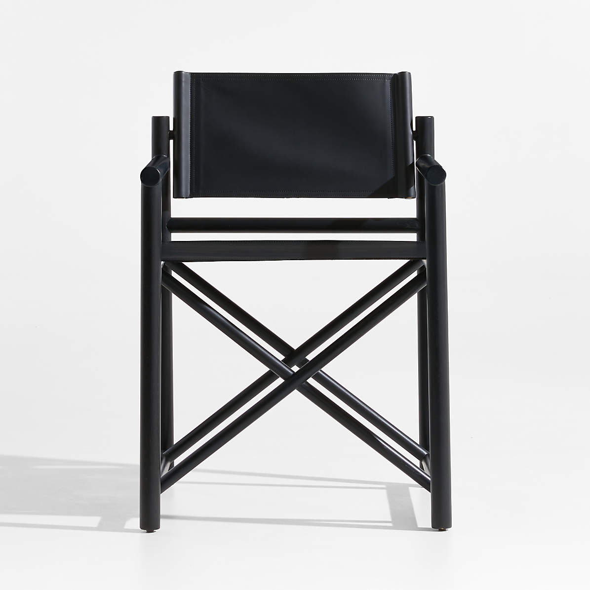 Mast Charcoal Leather Director s Chair by Leanne Ford Reviews