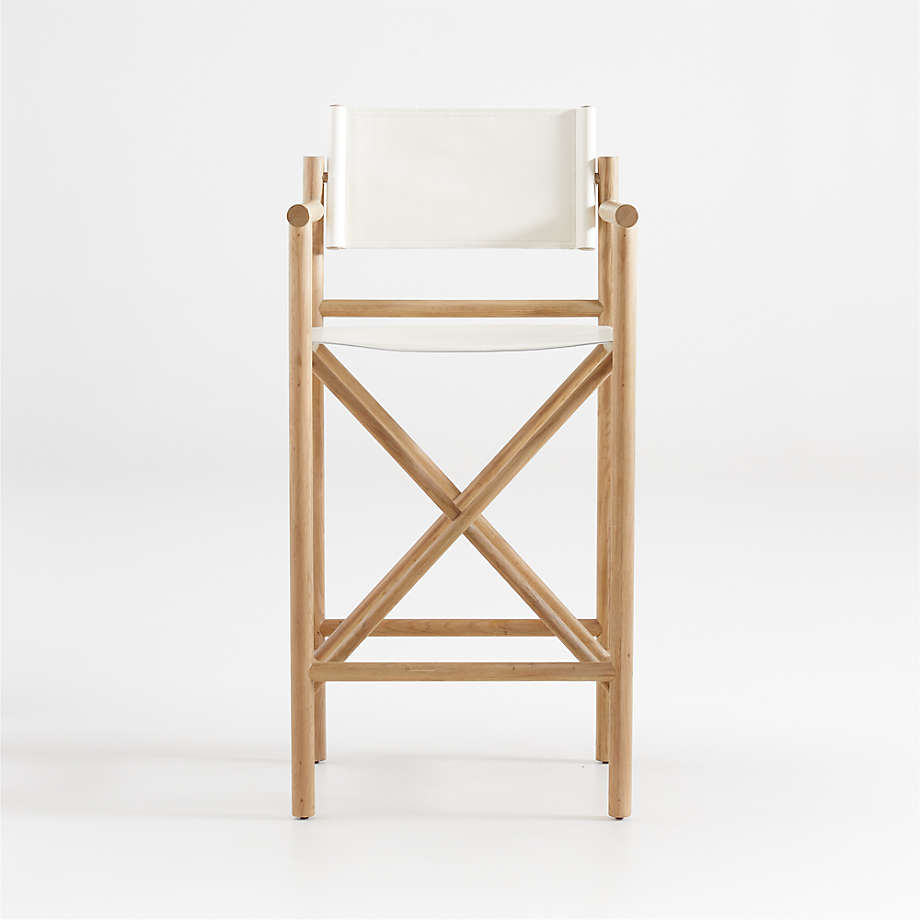 Mast Leather Director's Bar Stool by Leanne Ford + Reviews Crate & Barrel