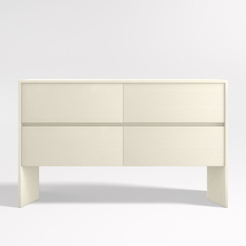 Mataro White 4Drawer Dresser + Reviews Crate & Barrel
