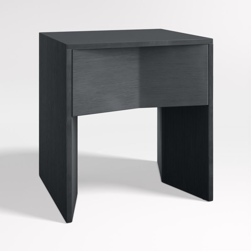 Mataro Black Nightstand with Drawer + Reviews Crate & Barrel Canada