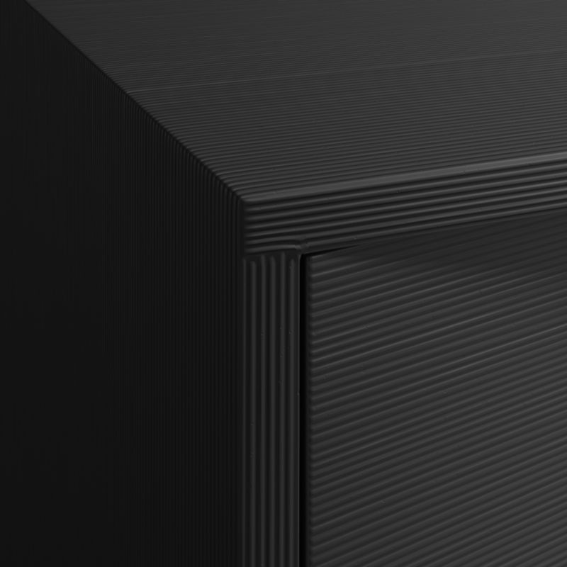 Mataro Black Nightstand with Drawer + Reviews Crate & Barrel