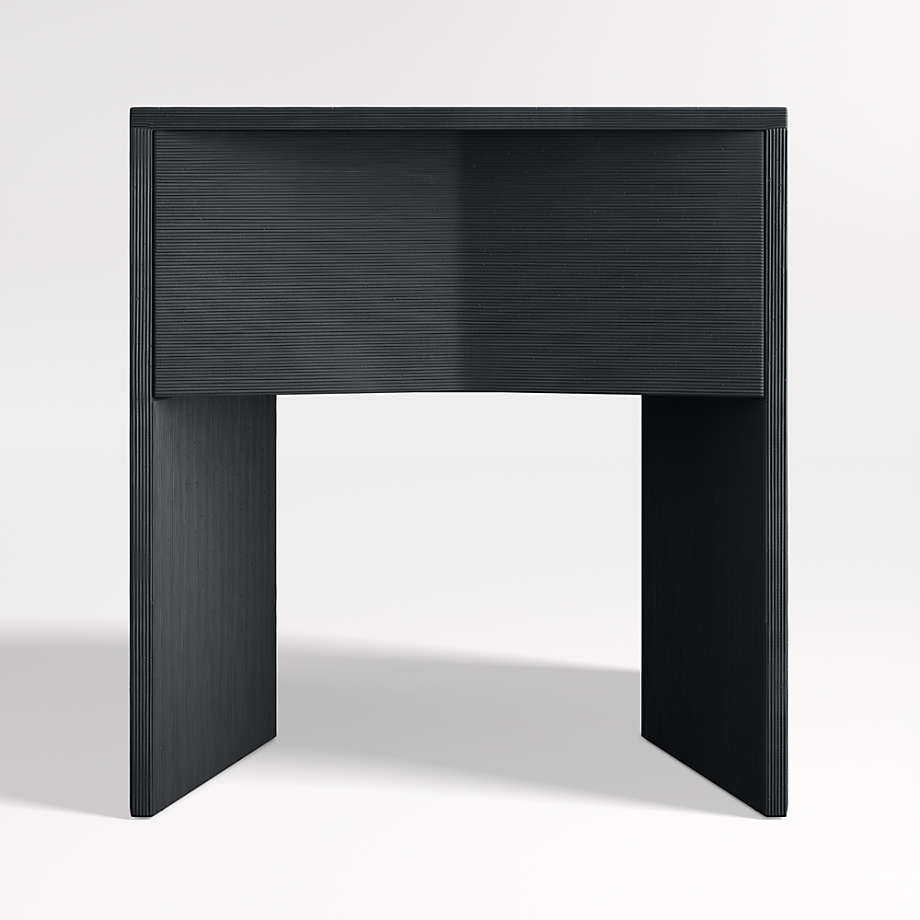 Mataro Black Nightstand with Drawer + Reviews Crate & Barrel Canada