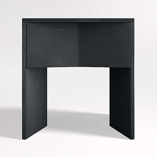 Mataro Black Nightstand with Drawer