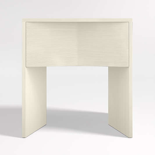 Mataro White Nightstand with Drawer