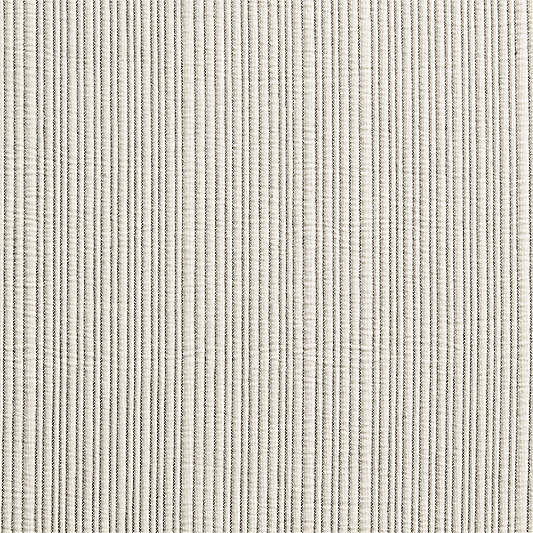 Matelasse Ivory with Black Stripe Organic Cotton Window Curtain Panel