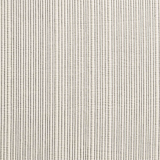 Matelasse Ivory with Black Stripe Organic Cotton Window Curtain Panel