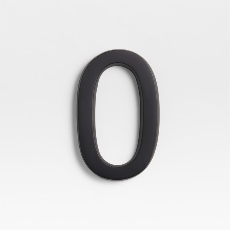 4" Matte Black Metal House Number