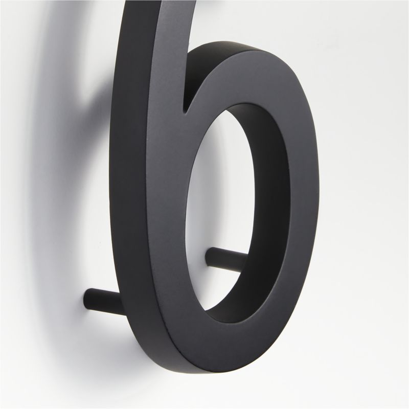 4" Matte Black Metal House Number