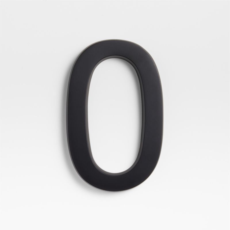 6" Matte Black Metal House Number