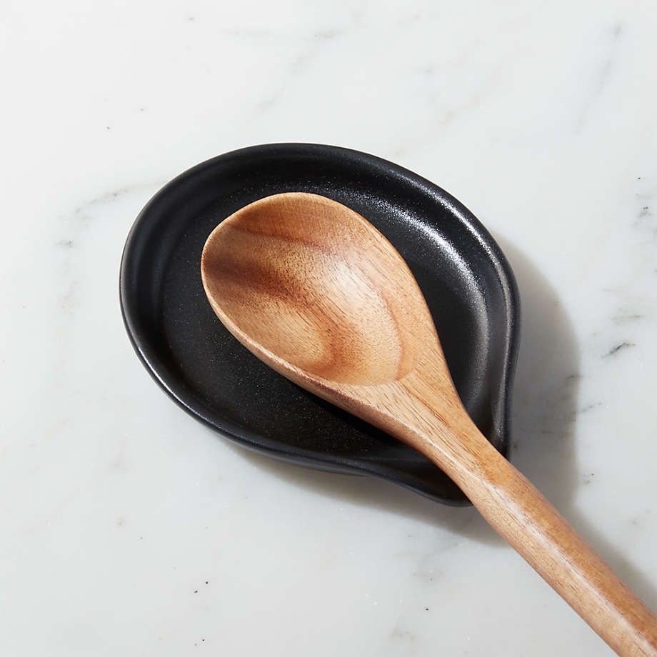 Matte Black Spoon Rest + Reviews Crate & Barrel Canada