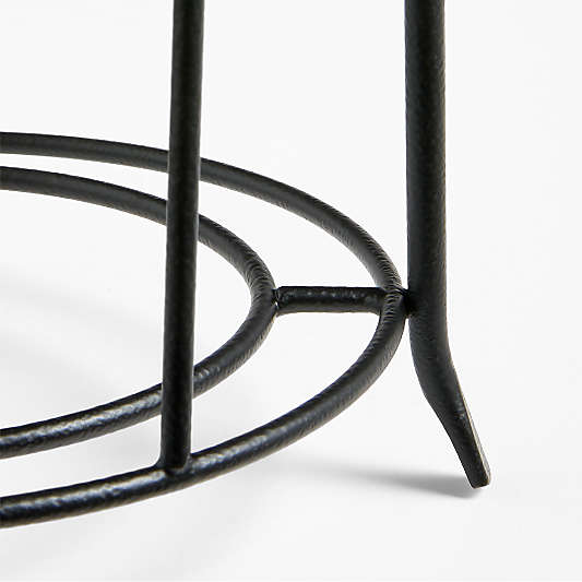 Matte Black Appetizer Plate Stand