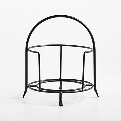 View Matte Black Appetizer Plate Stand details