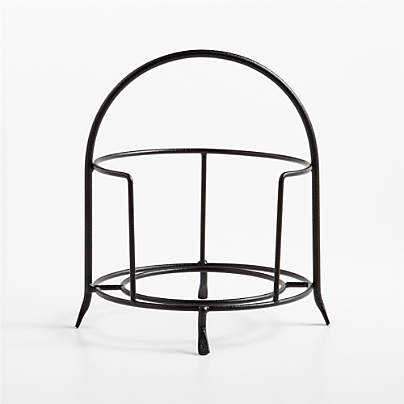 Matte Black Appetizer Plate Stand