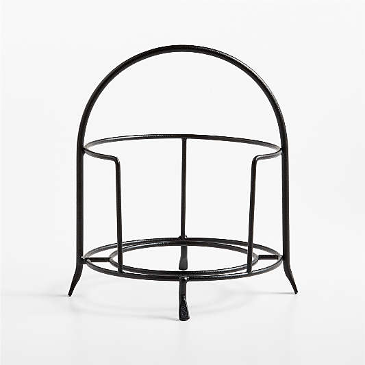 Matte Black Appetizer Plate Stand