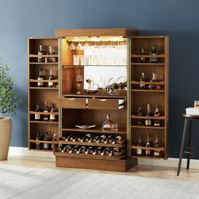 Walnut wine cabinet sale